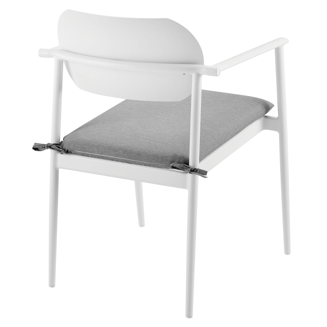 Sylph Stackable Alfresco Dining Chair Set of 2, White