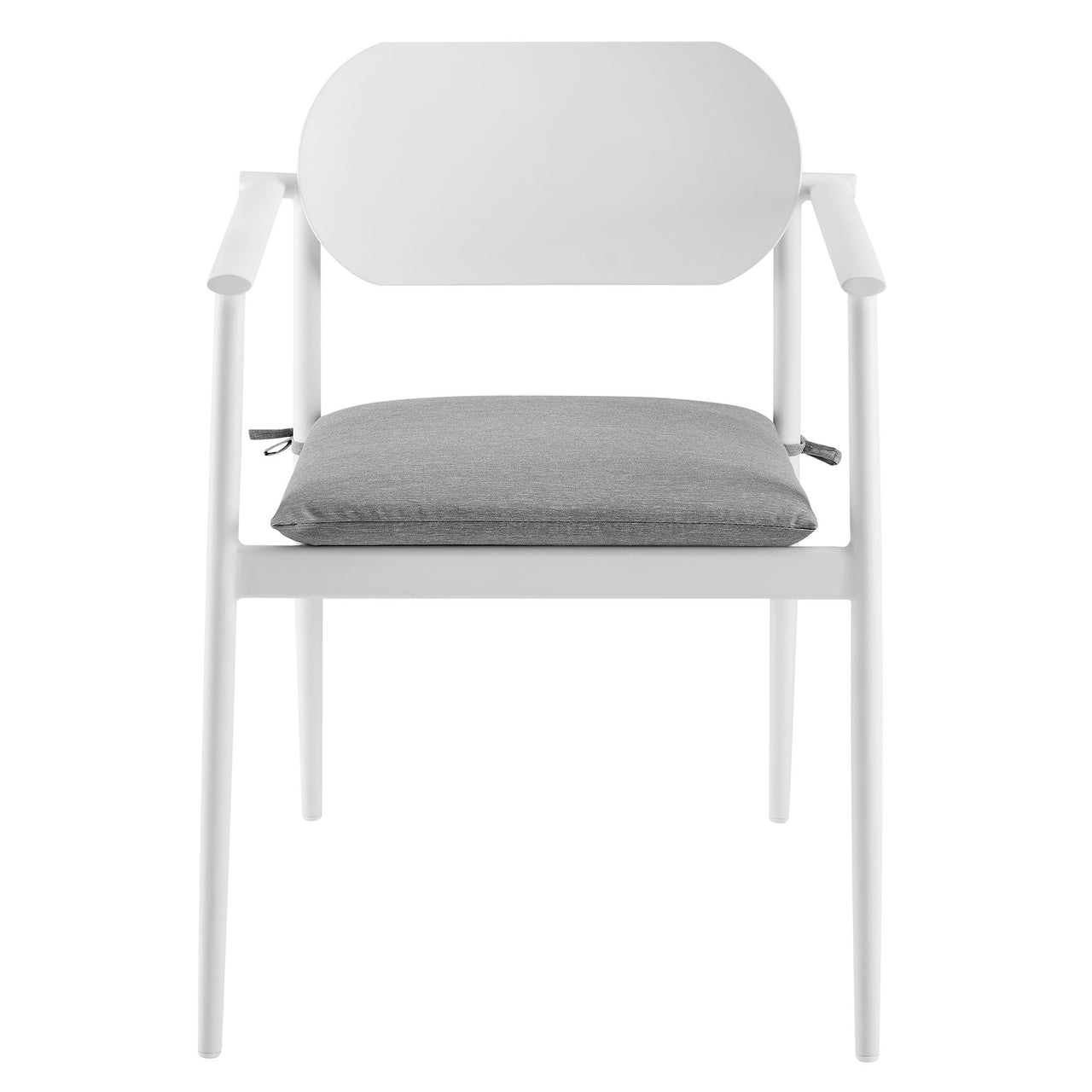 Sylph Stackable Alfresco Dining Chair Set of 2, White