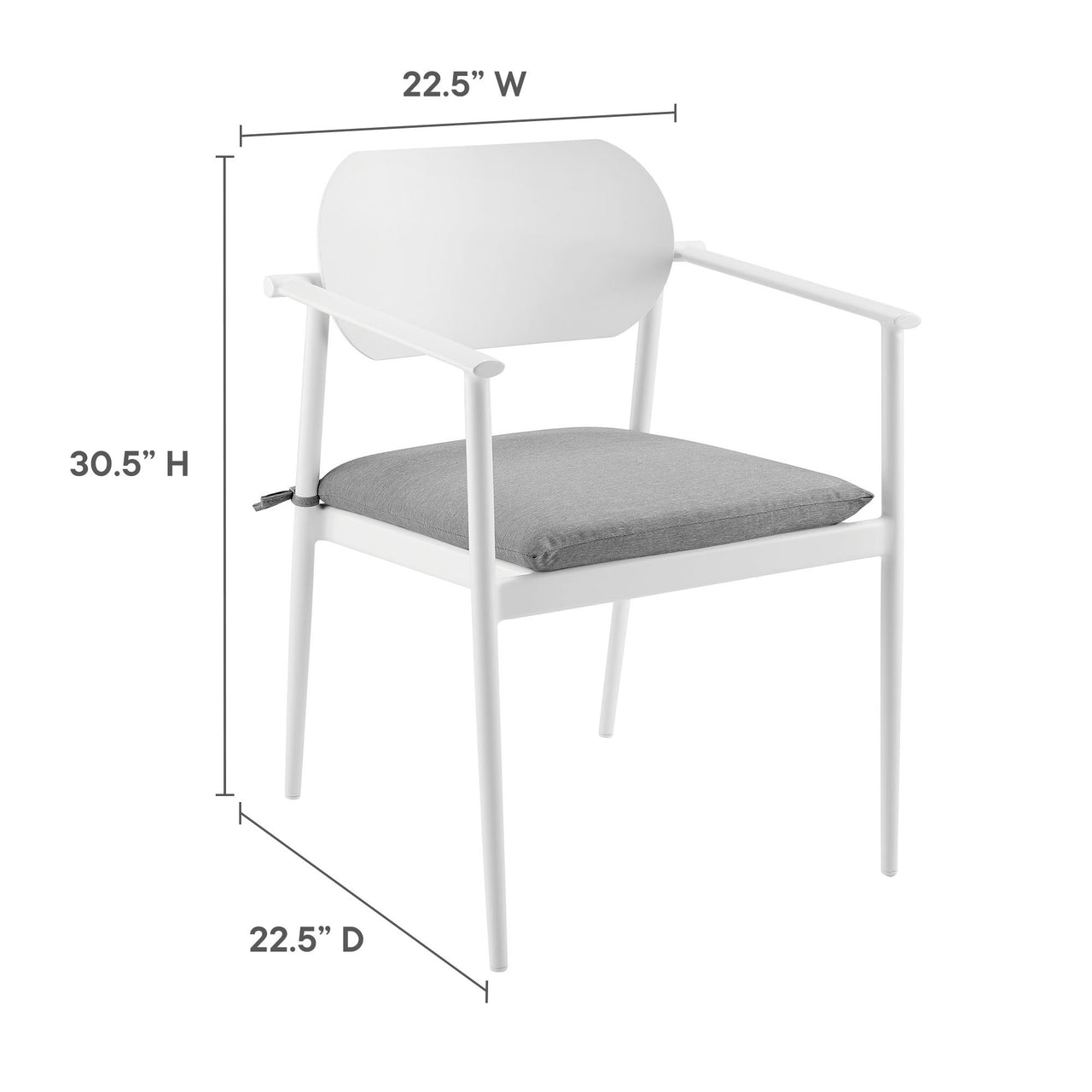 Sylph 9-Piece Alfresco Dining Set, White