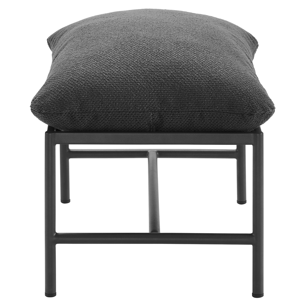 Bo Peep Alfresco Boucle Ottoman, Charcoal