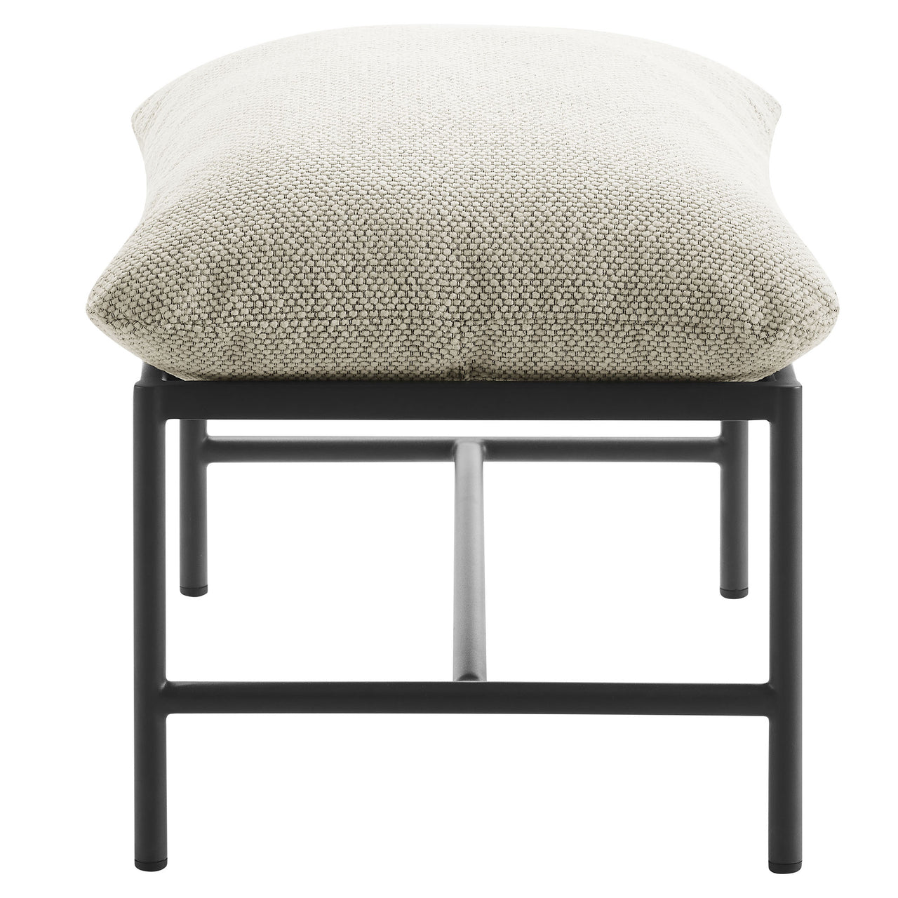 Bo Peep Alfresco Boucle Ottoman, Ivory
