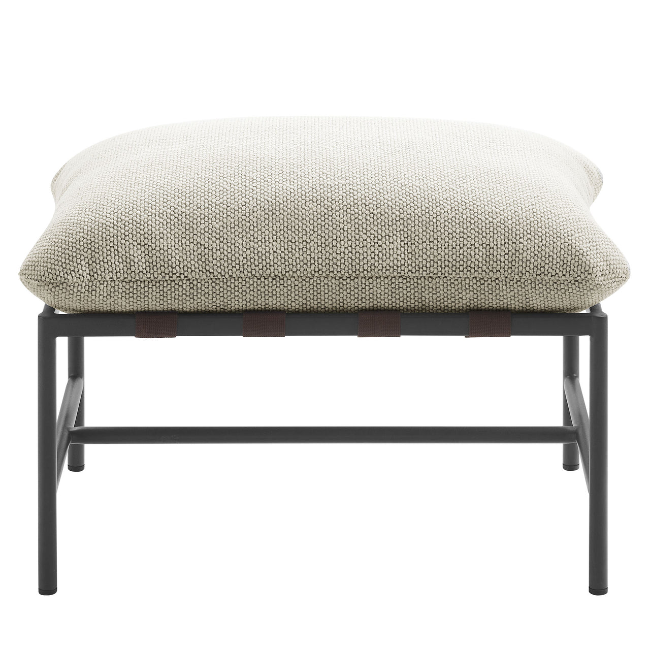 Bo Peep Alfresco Boucle Ottoman, Ivory