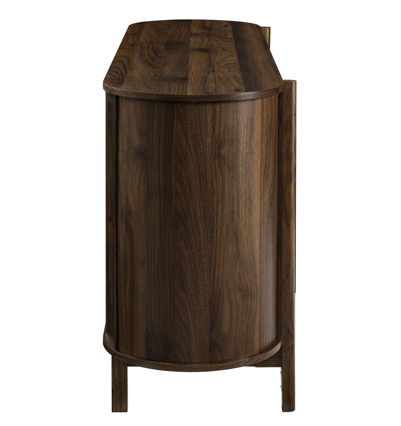 Cevoria Curved Sideboard | TV Stand, Walnut