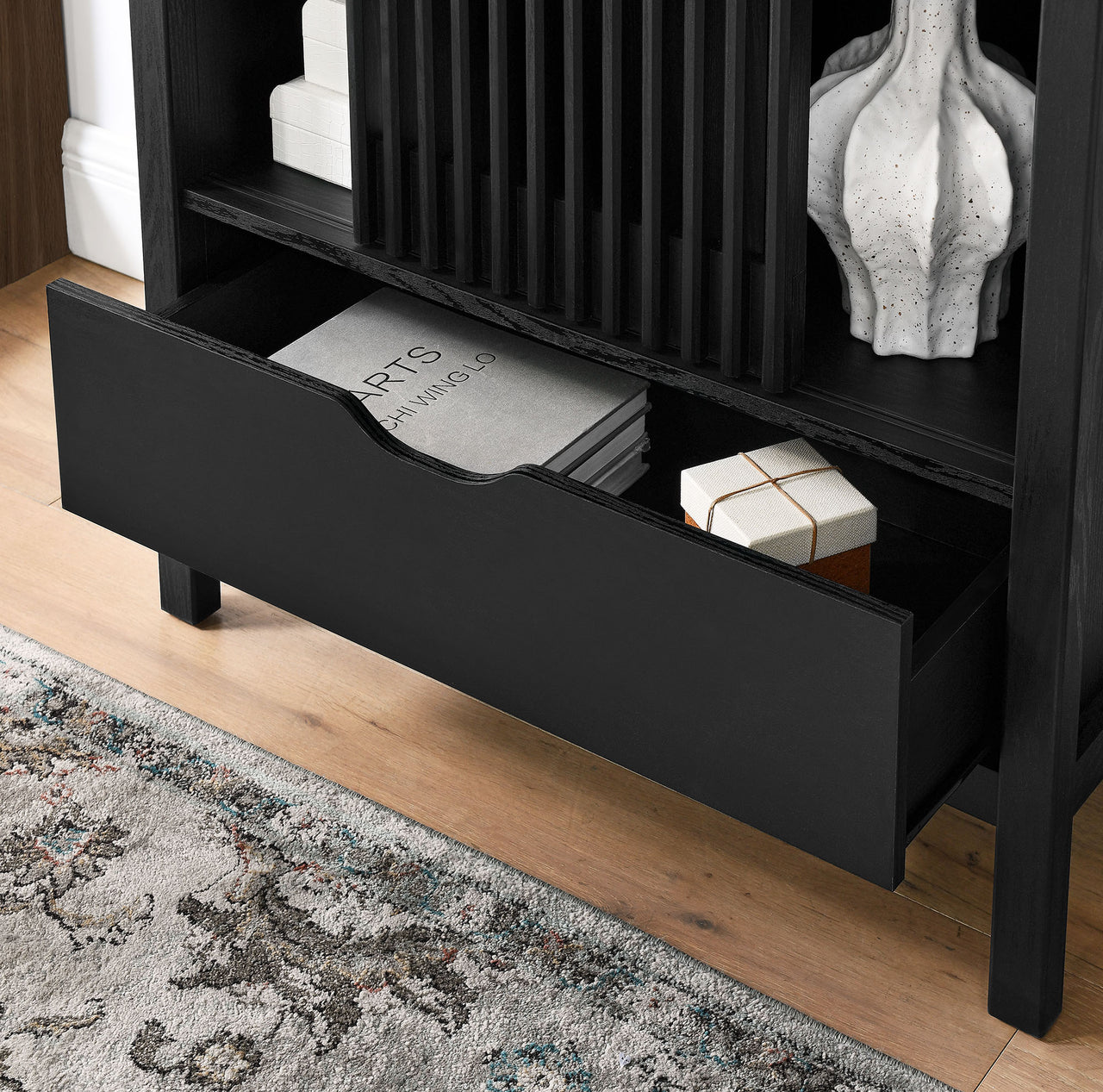 Scalio Storage Cabinet, Black
