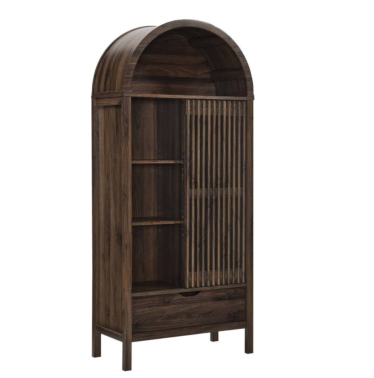 Scalio Storage Cabinet, Walnut