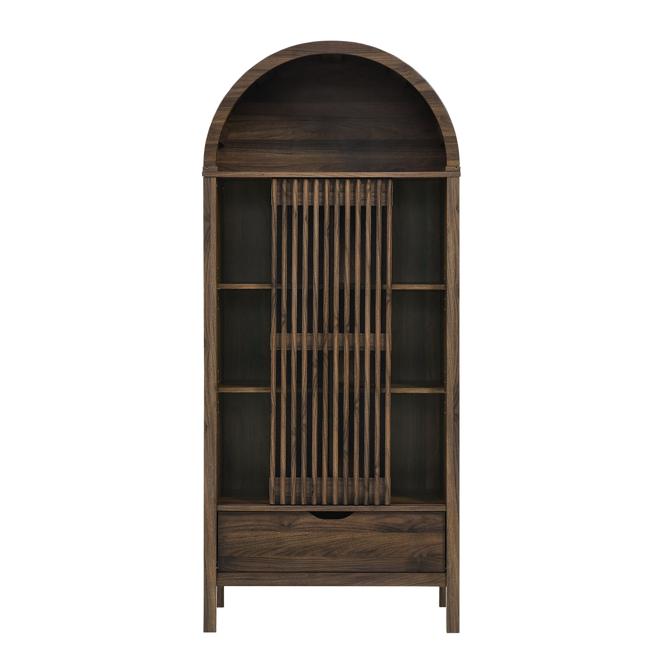 Scalio Storage Cabinet, Walnut