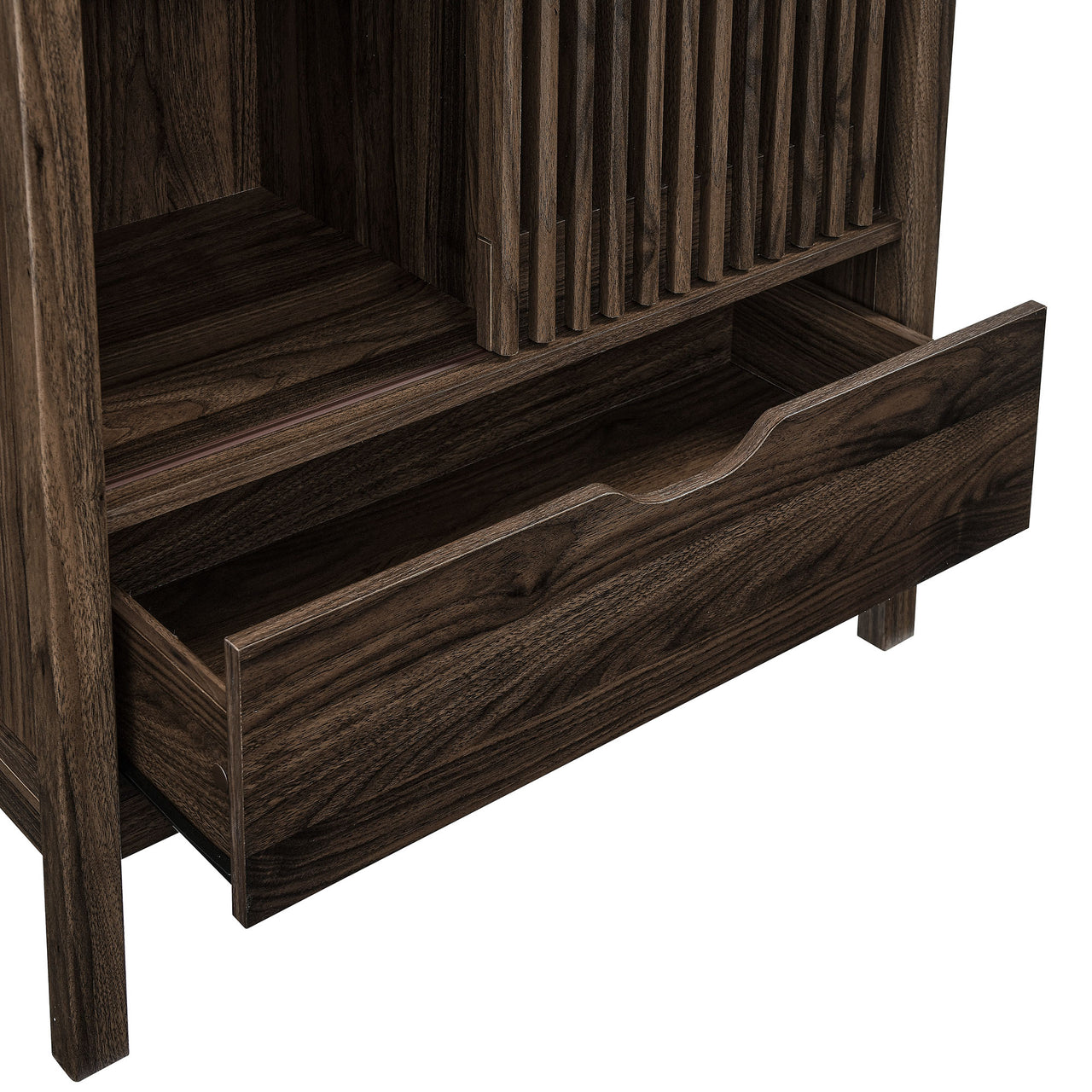 Scalio Storage Cabinet, Walnut