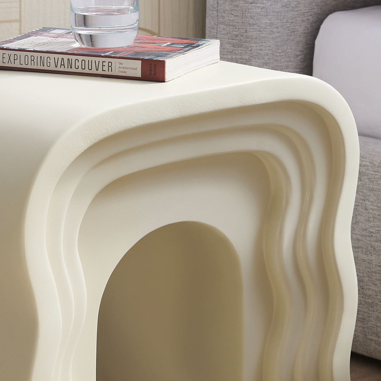 Corrynne Side Table, Ivory