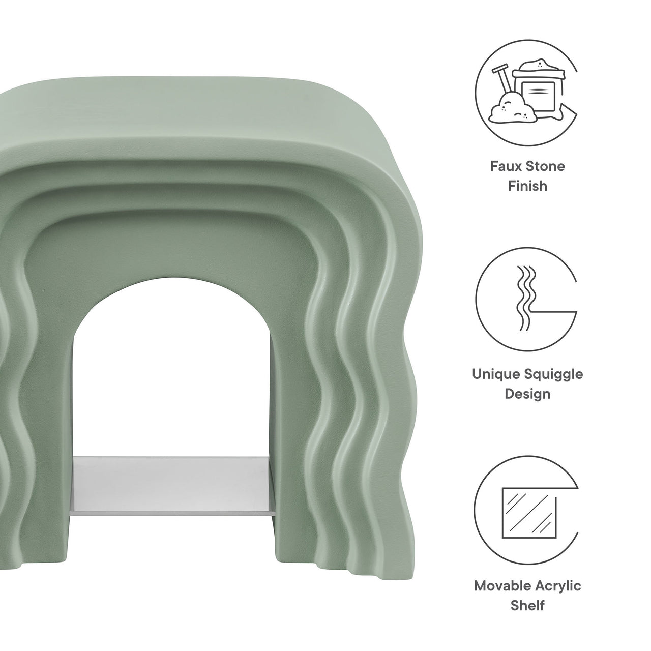 Corrynne Side Table, Sage