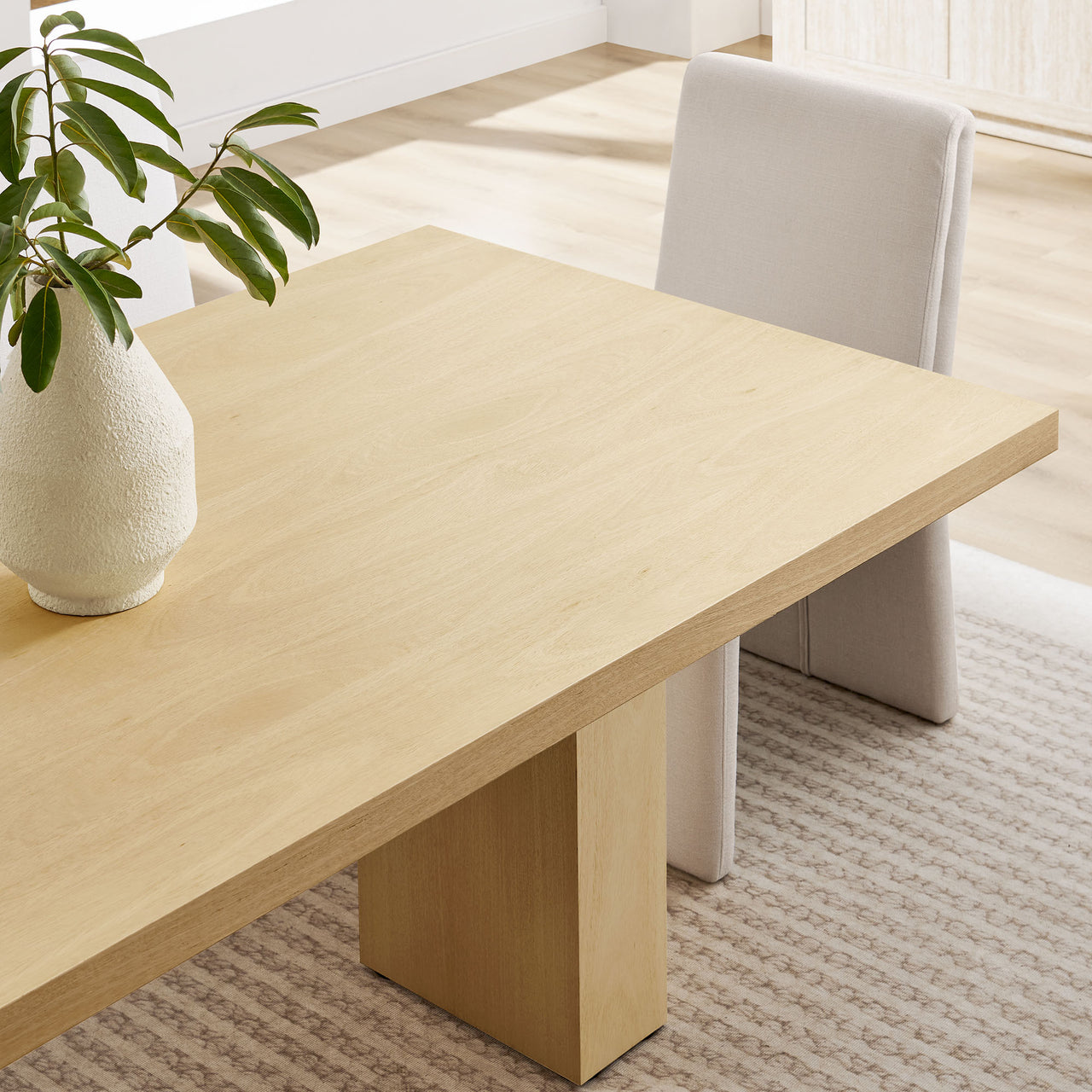 Levaryn Dining Table, Natural Wood