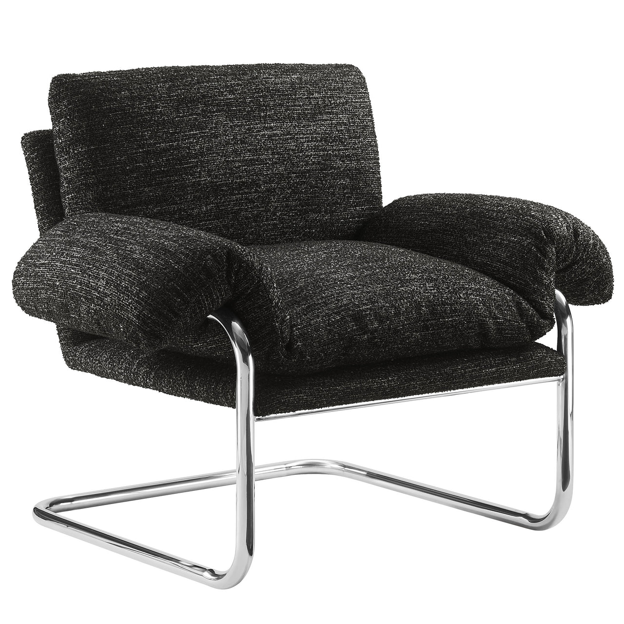 Talora Boucle Armchair, Charcoal
