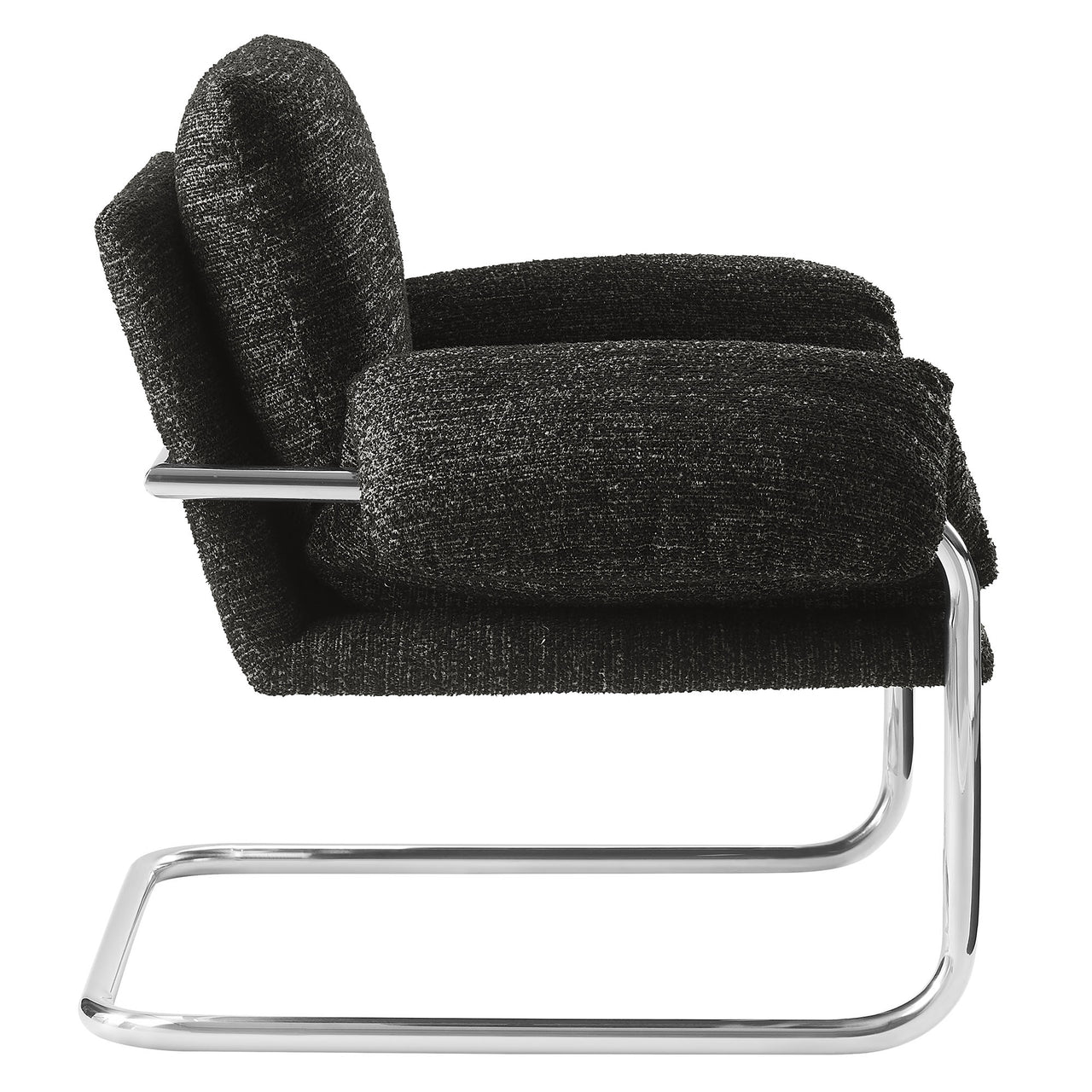 Talora Boucle Armchair, Charcoal