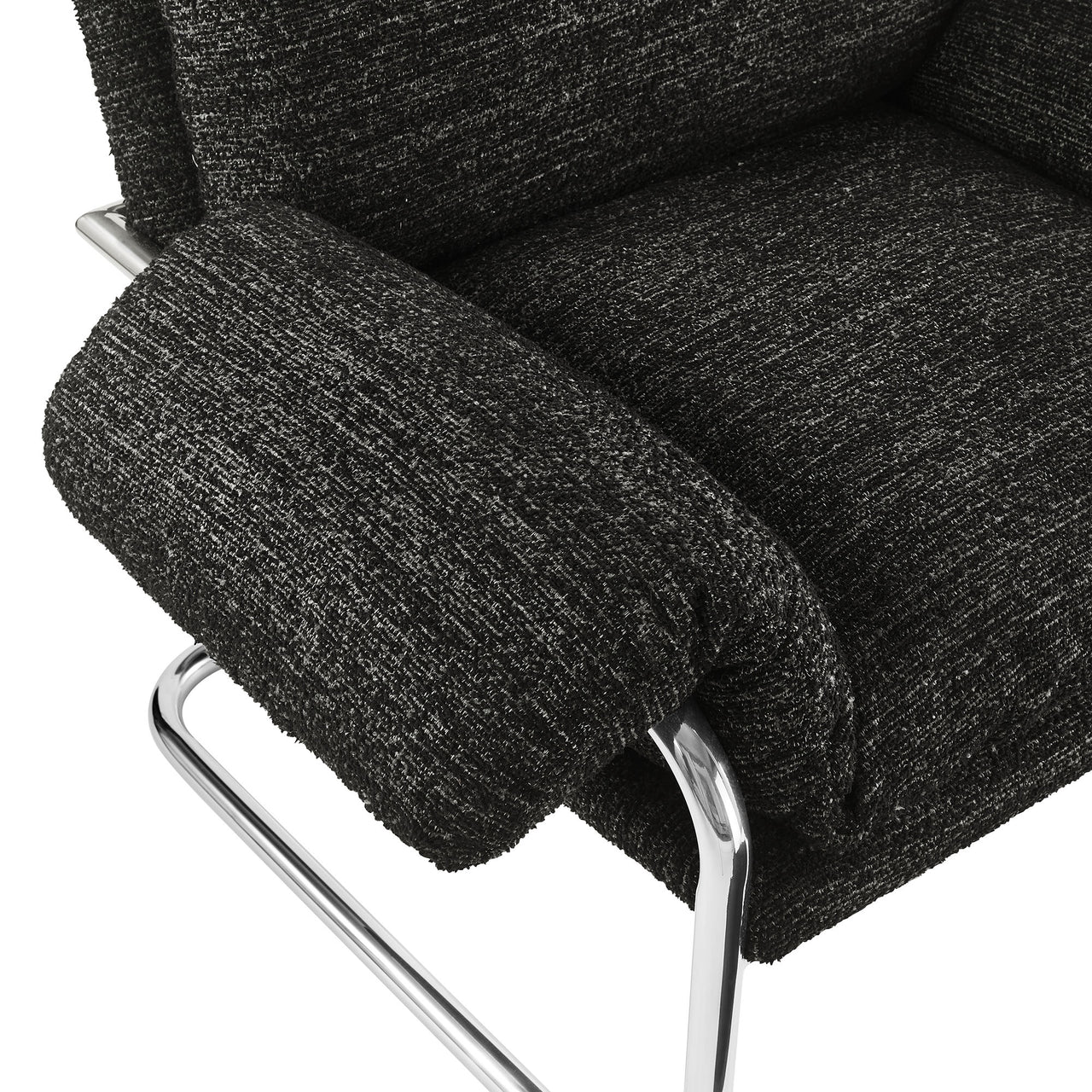 Talora Boucle Armchair, Charcoal