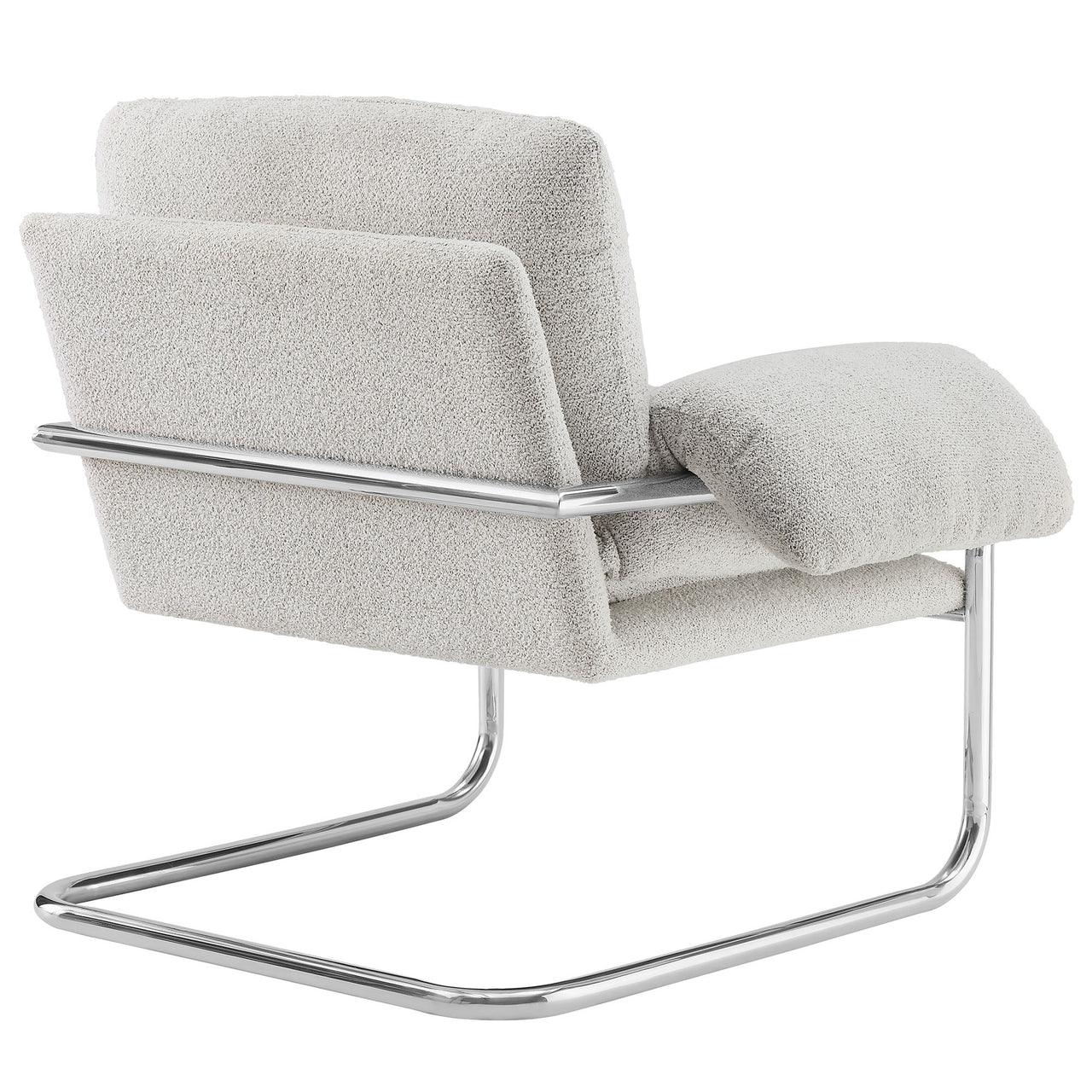 Talora Boucle Armchair, Light Gray
