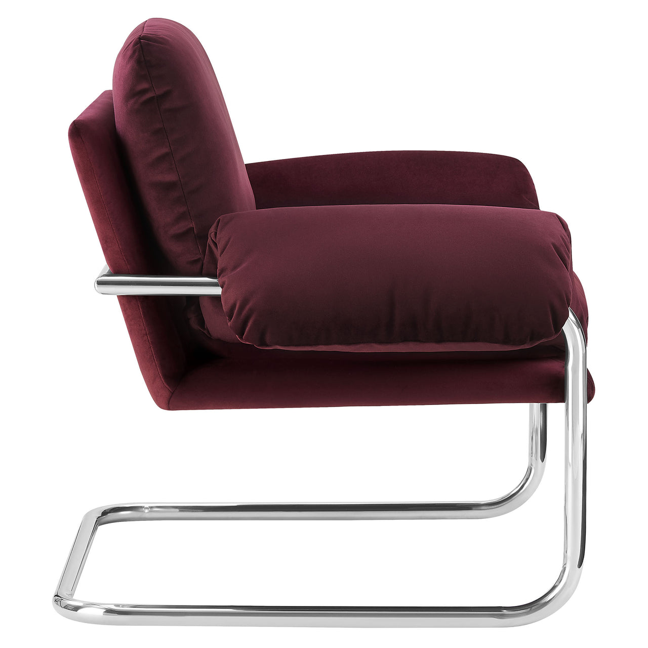 Talora Velvet Armchair, Wine