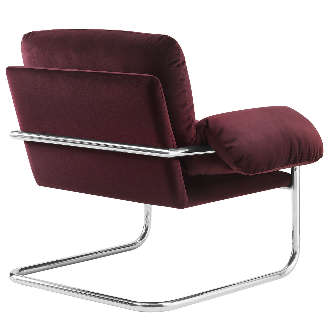 Talora Velvet Armchair, Wine