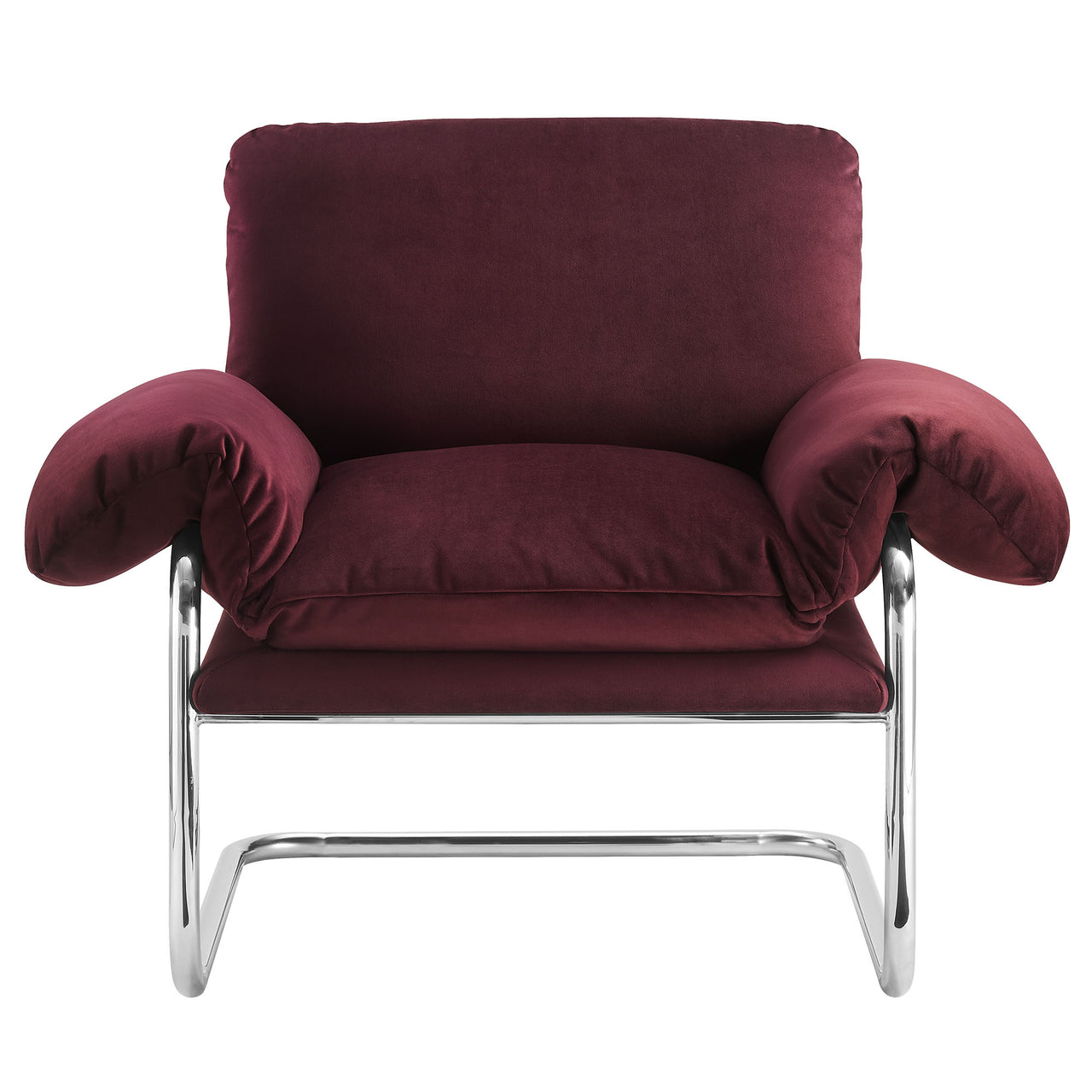 Talora Velvet Armchair, Wine