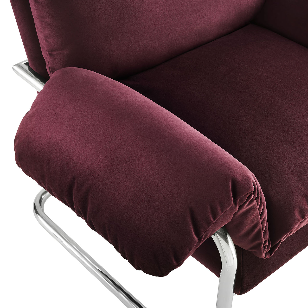 Talora Velvet Armchair, Wine