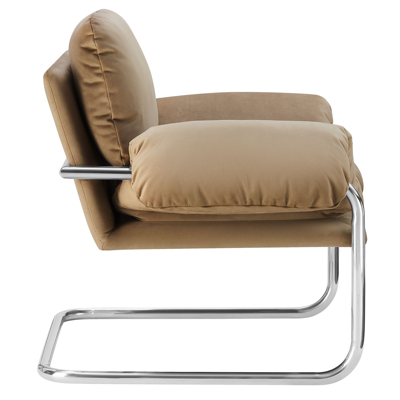 Talora Velvet Armchair, Taupe