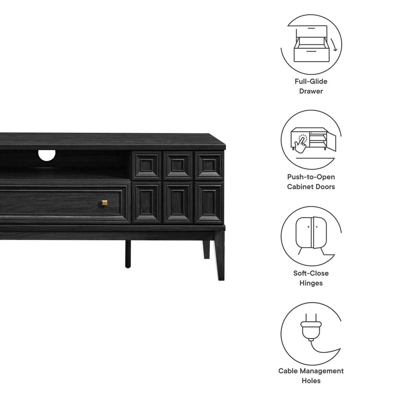Colosseum TV Stand, Black