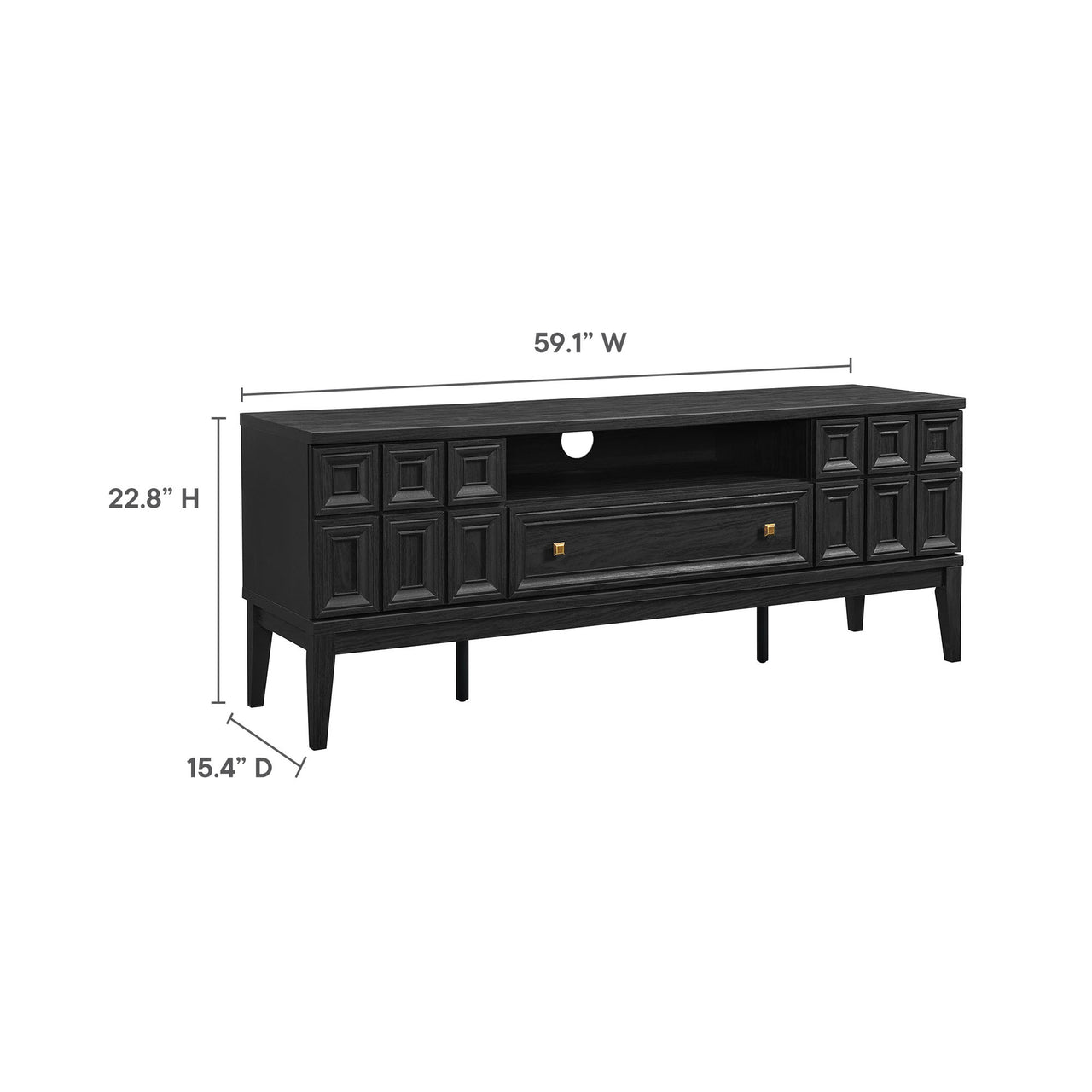 Colosseum TV Stand, Black