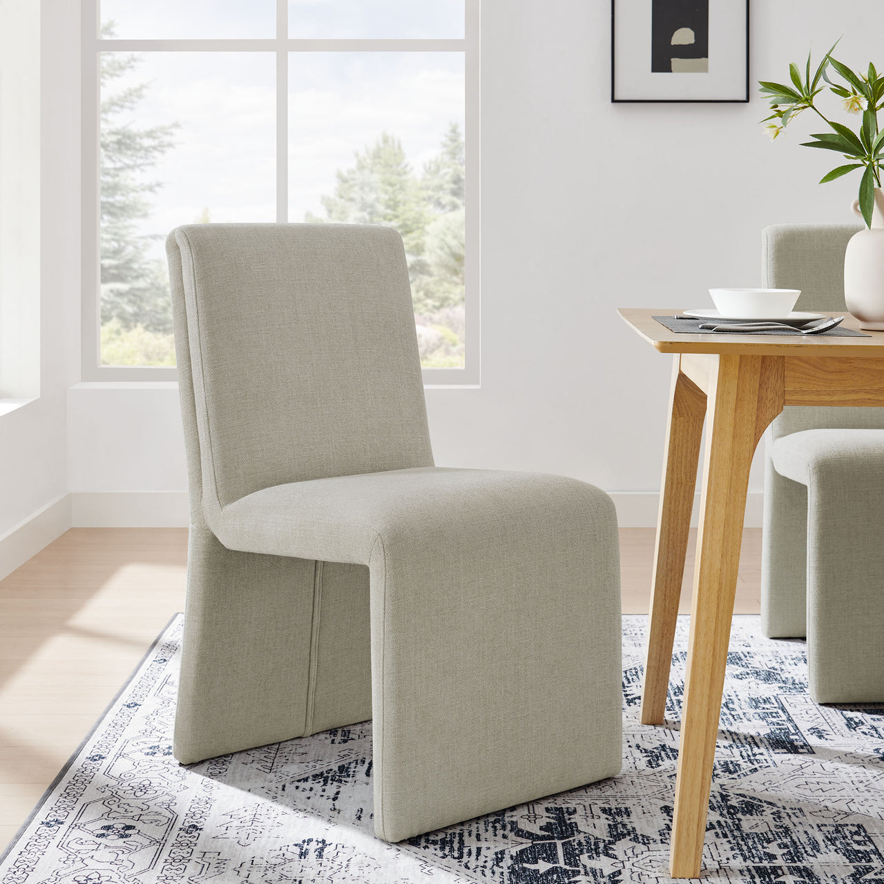Imi Fabric Dining Chair, Linen