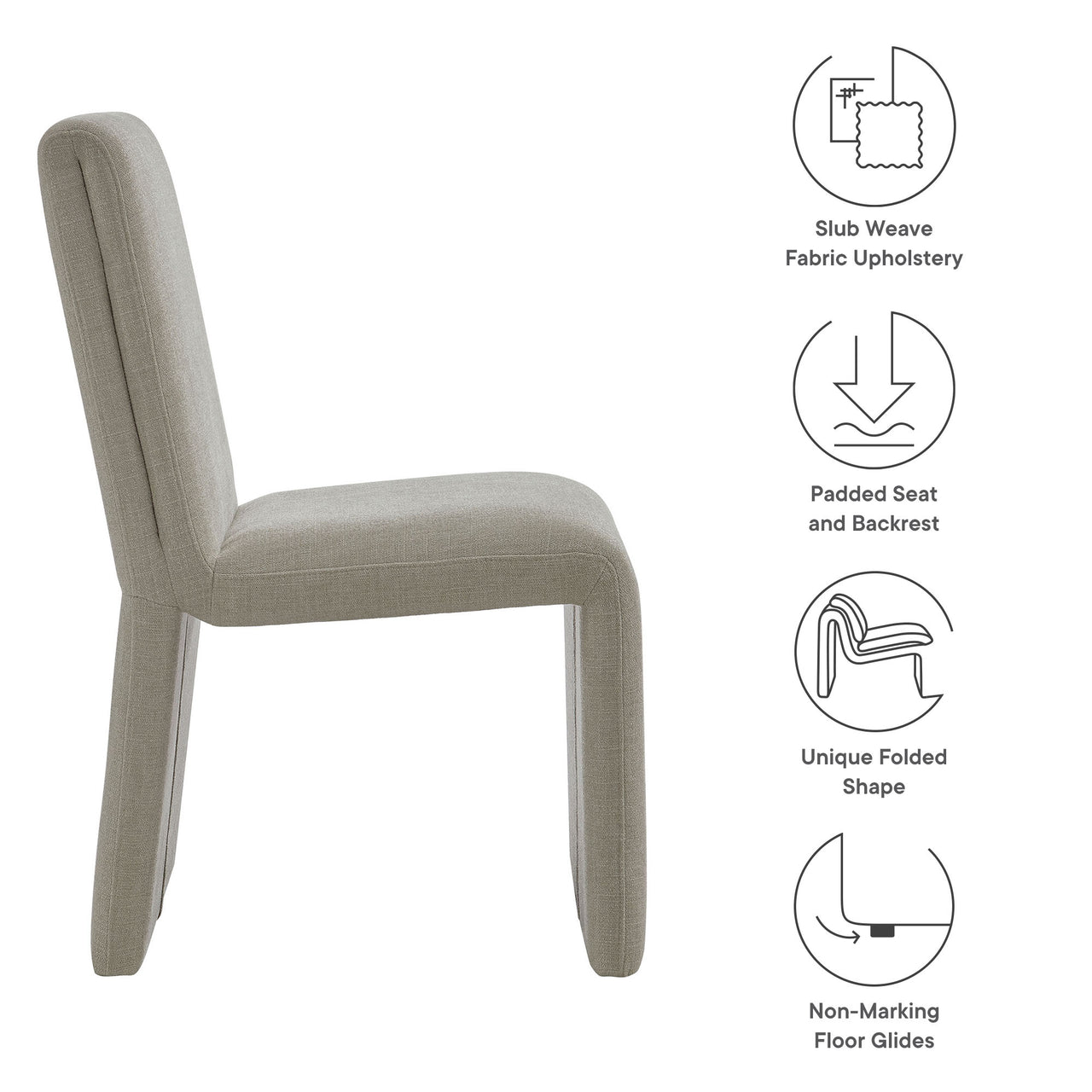 Imi Fabric Dining Chair, Linen