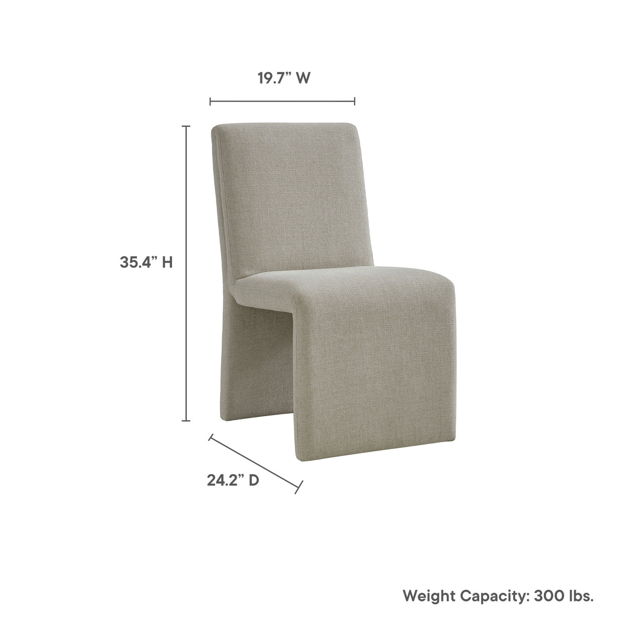 Imi Fabric Dining Chair, Linen