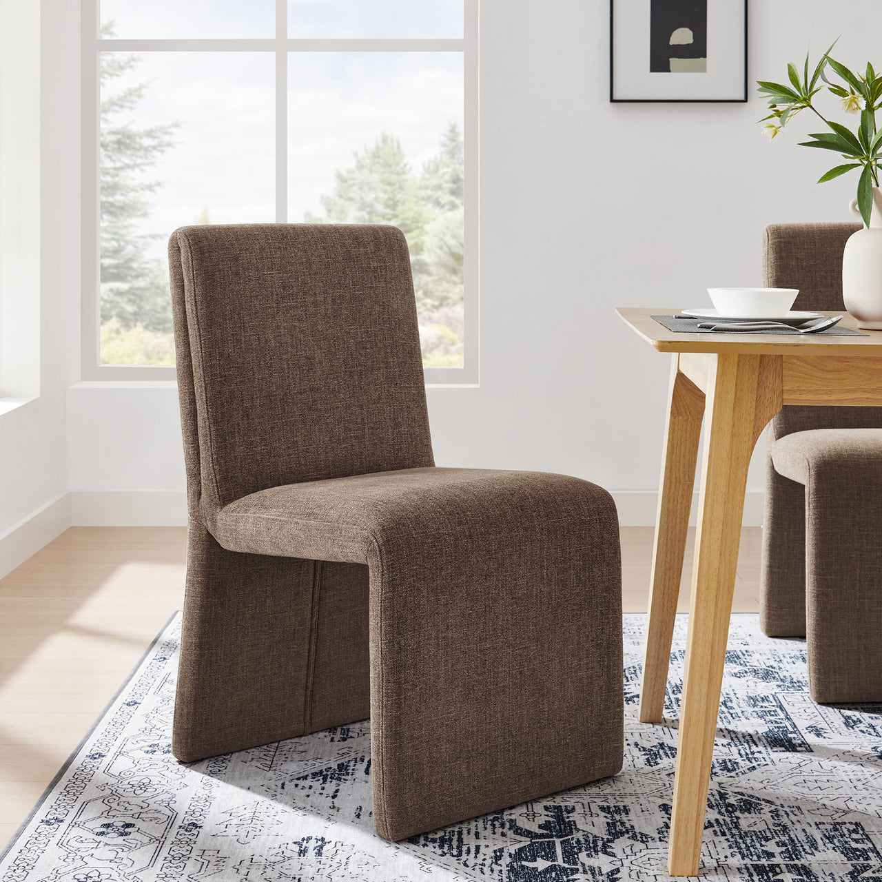Imi Fabric Dining Chair, Mocha