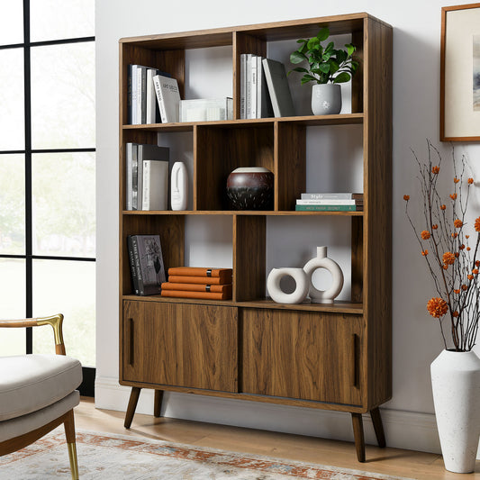 Erisen Bookcase, Large, Walnut