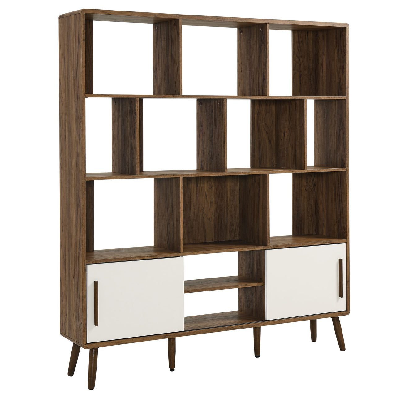 Erisen Bookcase, Extra Large, Walnut & Linen
