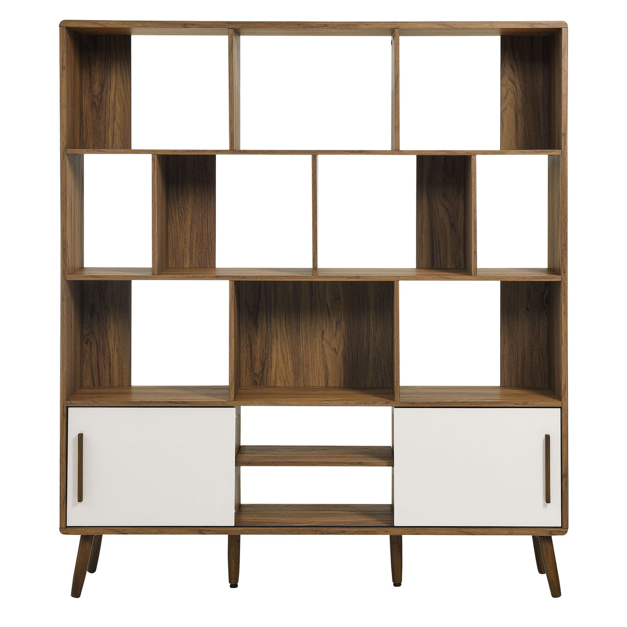 Erisen Bookcase, Extra Large, Walnut & Linen
