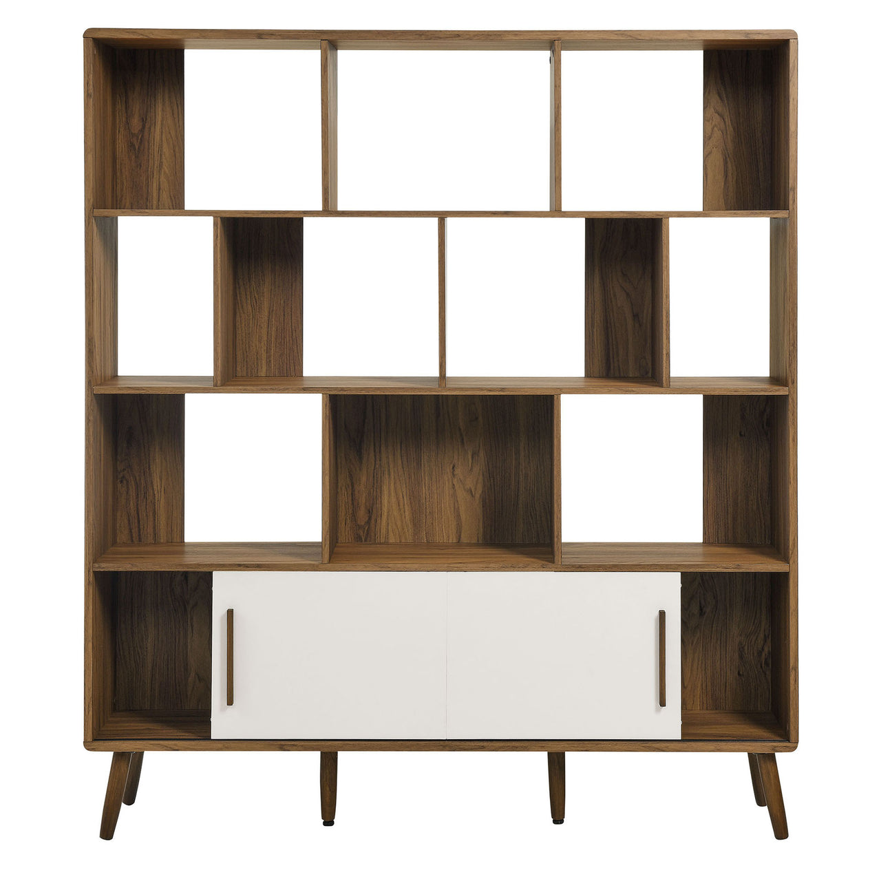 Erisen Bookcase, Extra Large, Walnut & Linen