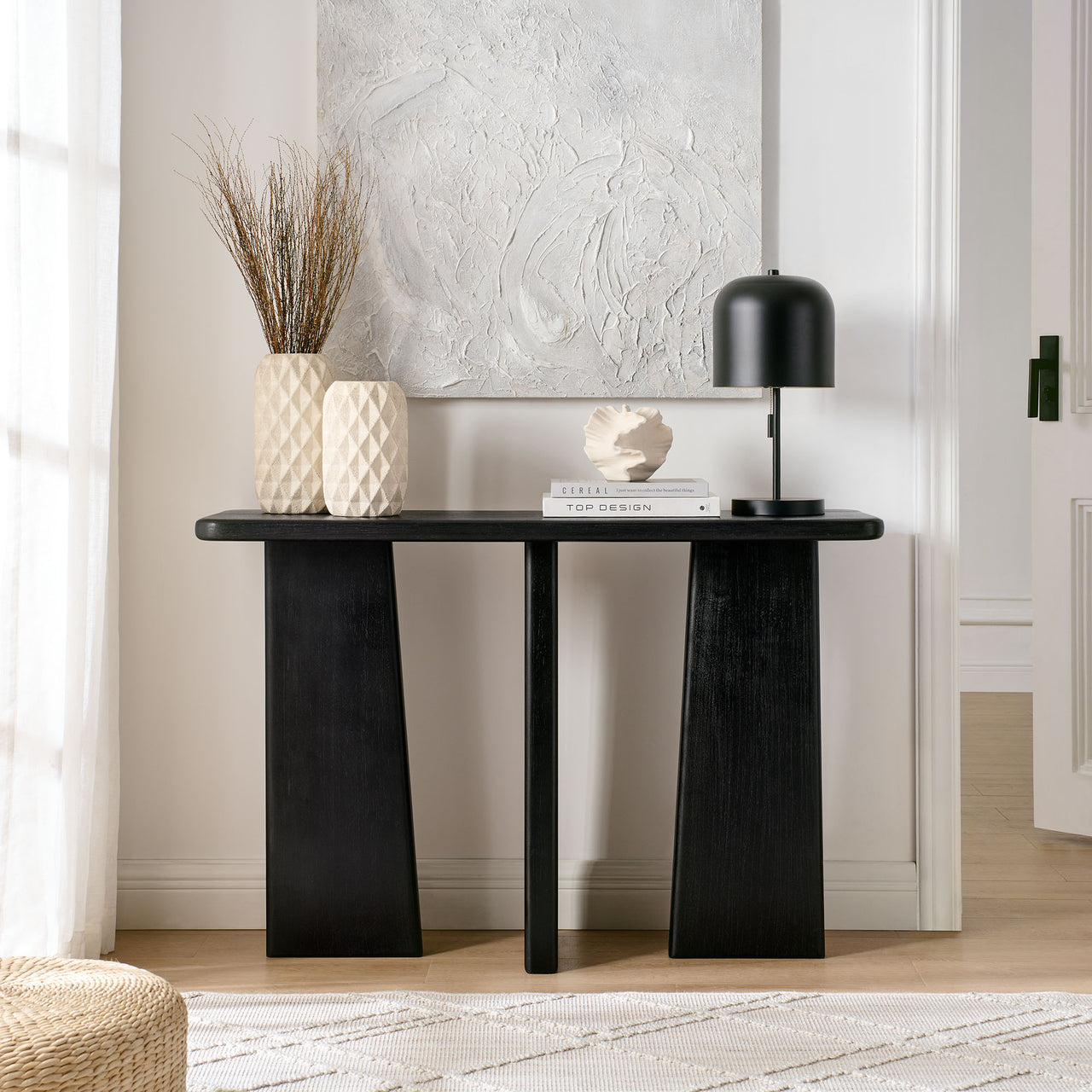 Jorvelle Sofa Table, Black