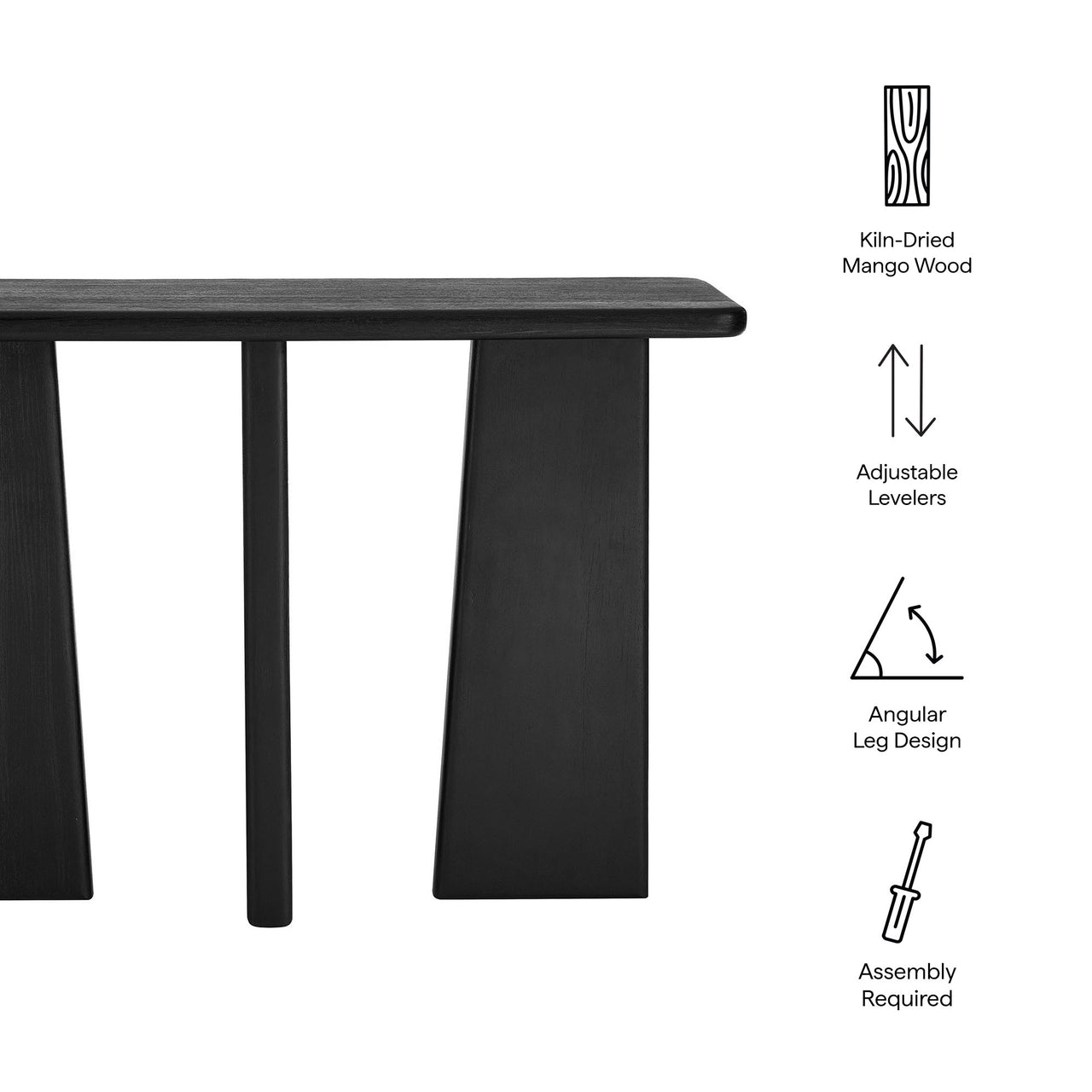 Jorvelle Sofa Table, Black