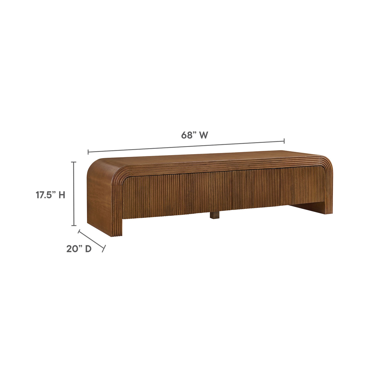 Niagra TV Stand, Walnut