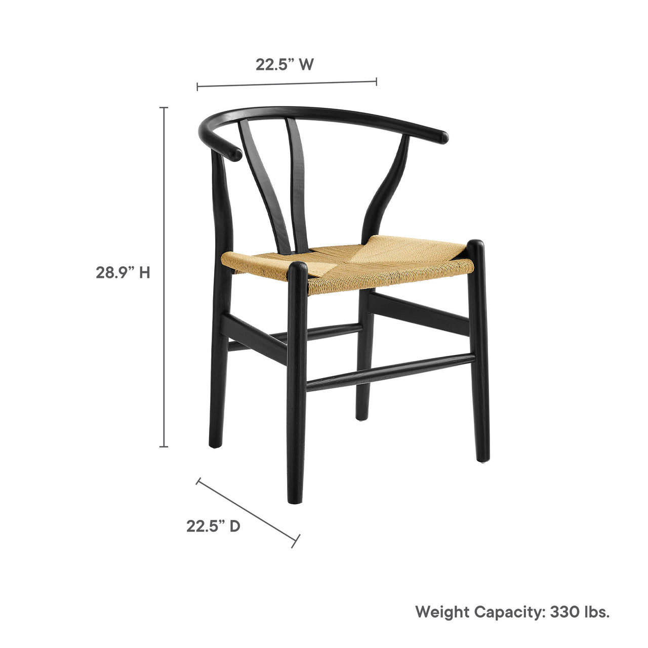 Shaker Dining Chair, Black