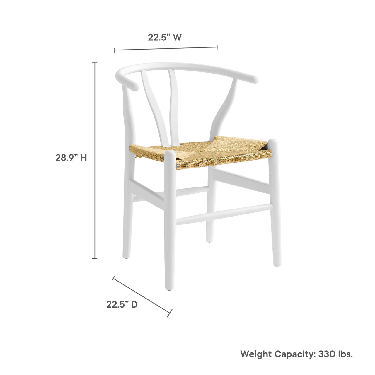 Shaker Dining Chair, White