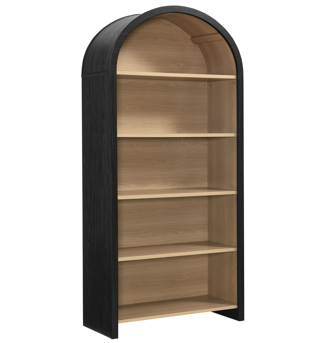 Eloweth Bookcase | Display Cabinet, Large, Black