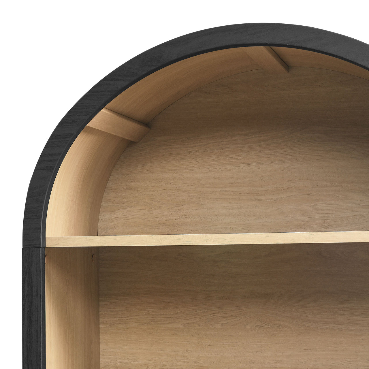 Eloweth Bookcase | Display Cabinet, Large, Black