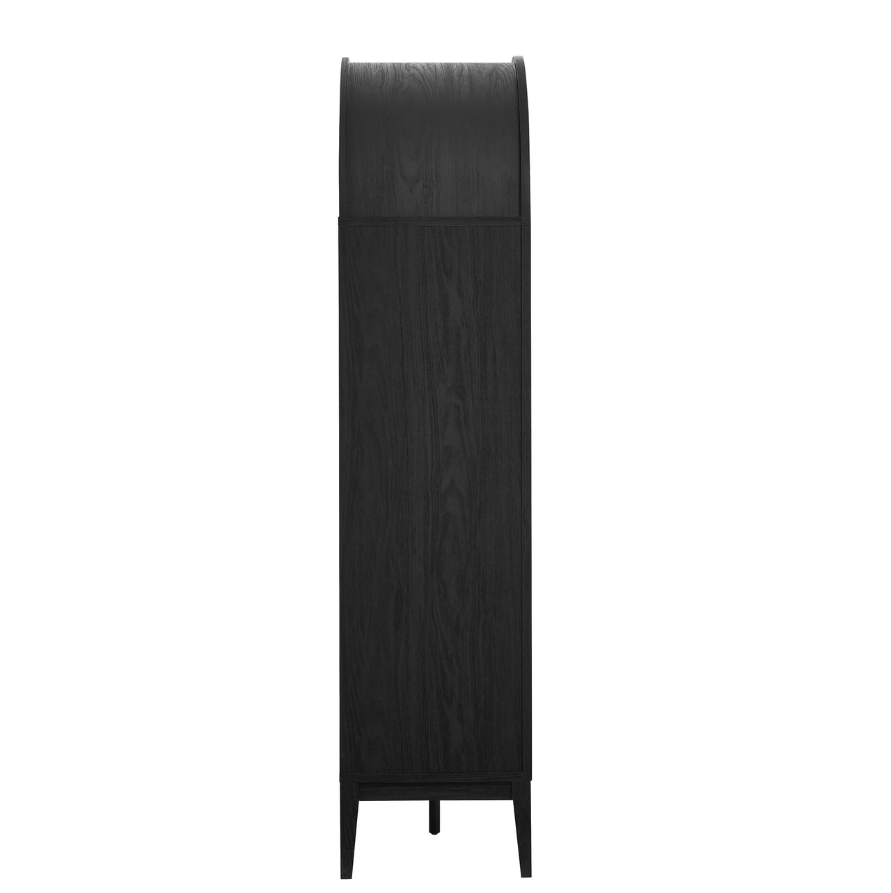 Althene Arched Bar Cabinet, Black