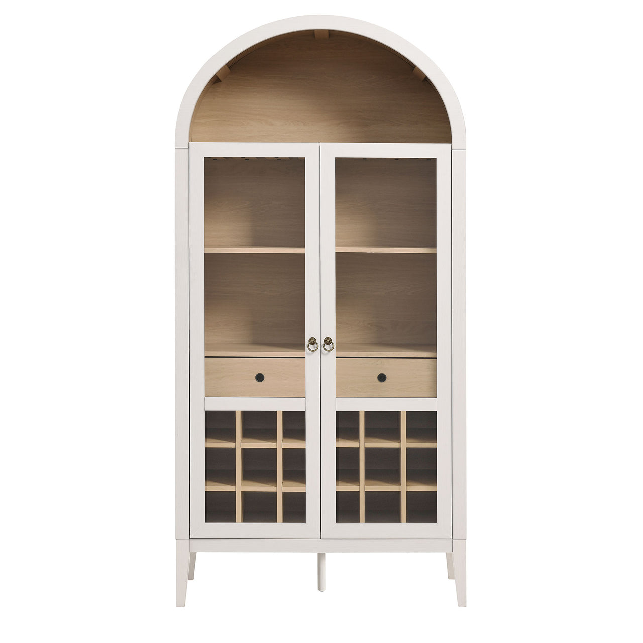 Althene Arched Bar Cabinet, Ivory