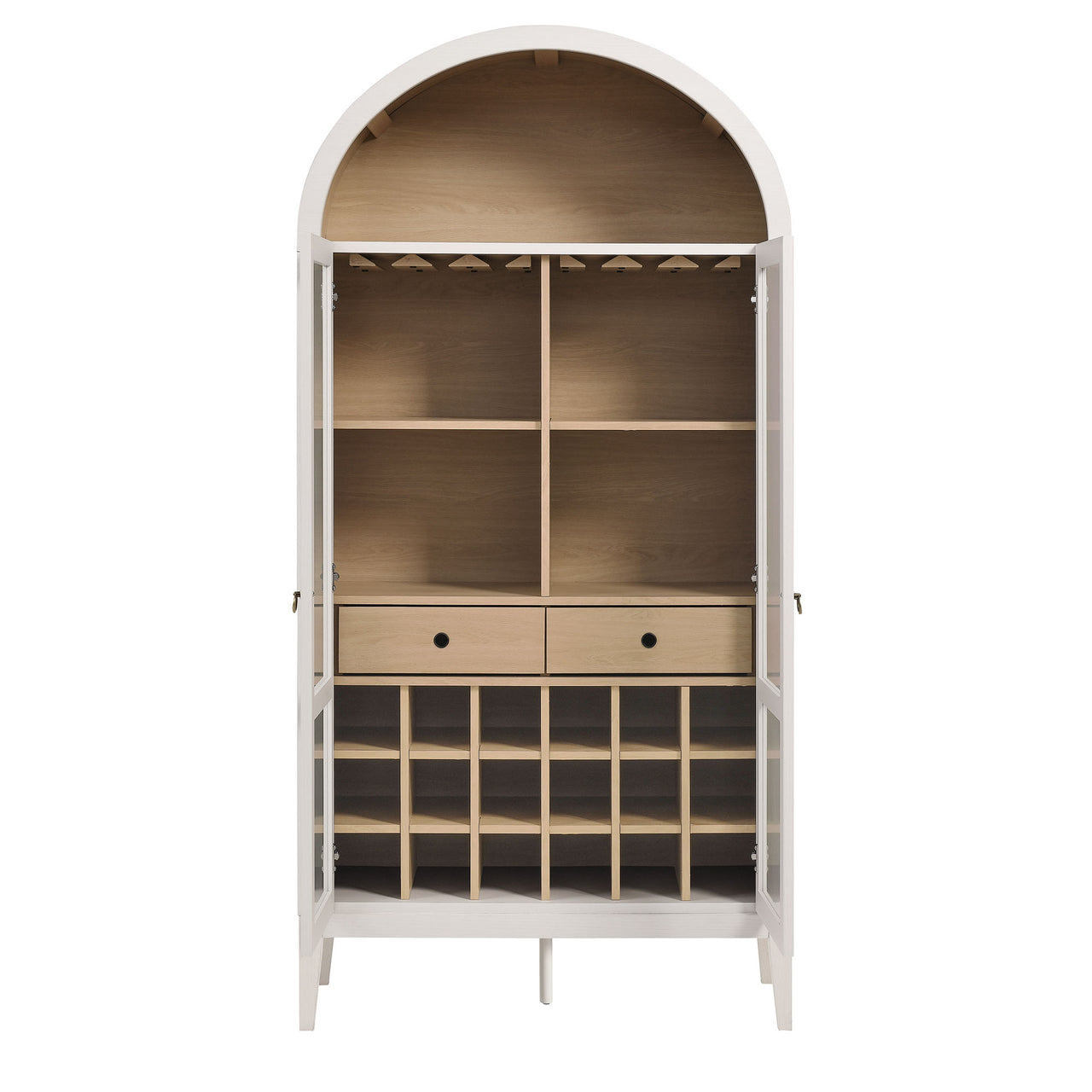 Althene Arched Bar Cabinet, Ivory