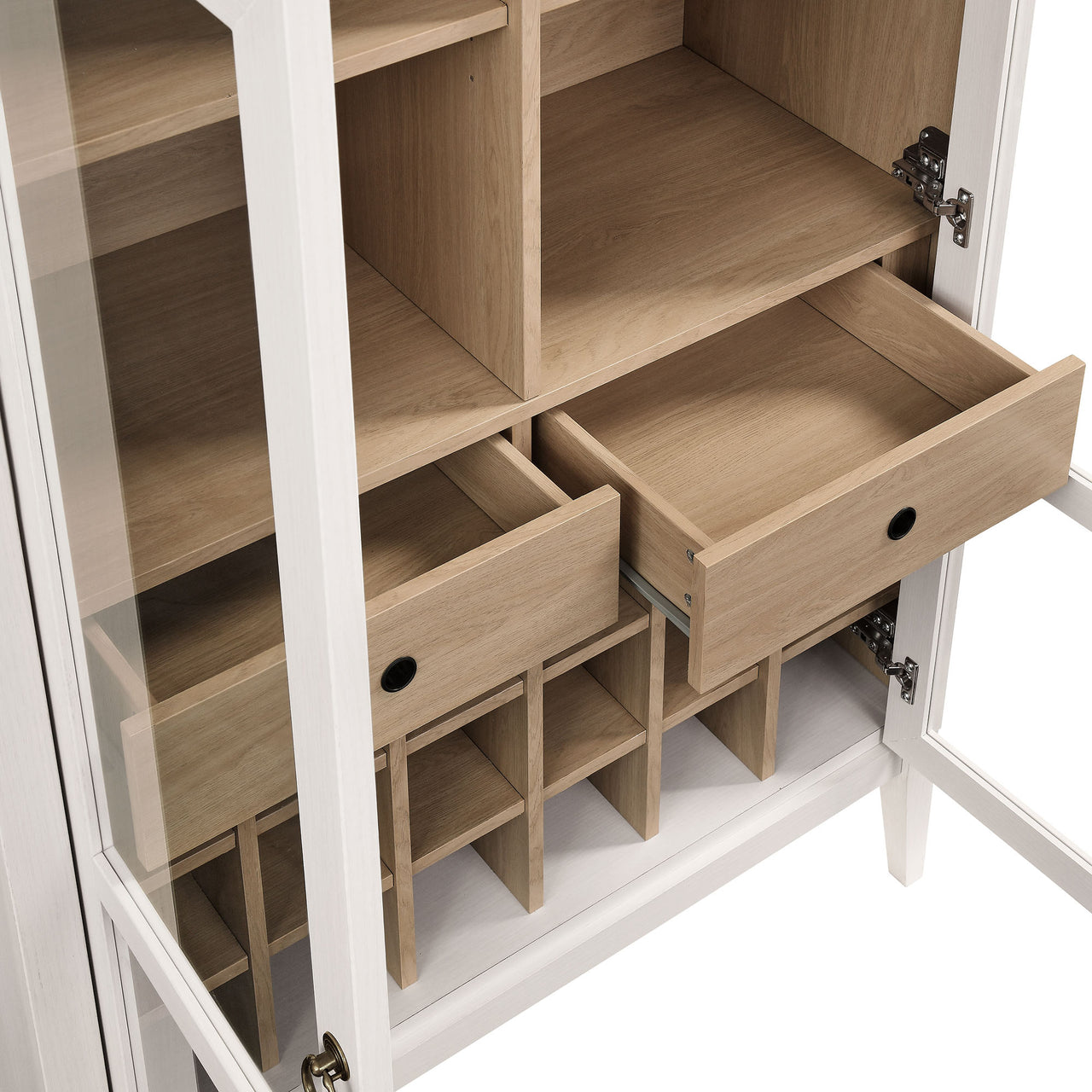 Althene Arched Bar Cabinet, Ivory