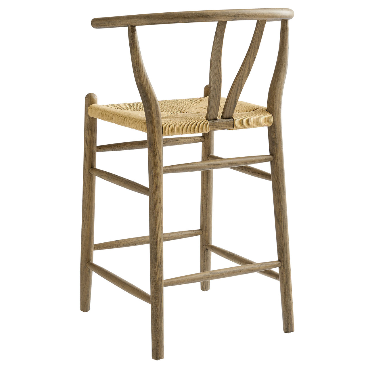 Shaker Wood Counter Stool, Weathered Gray
