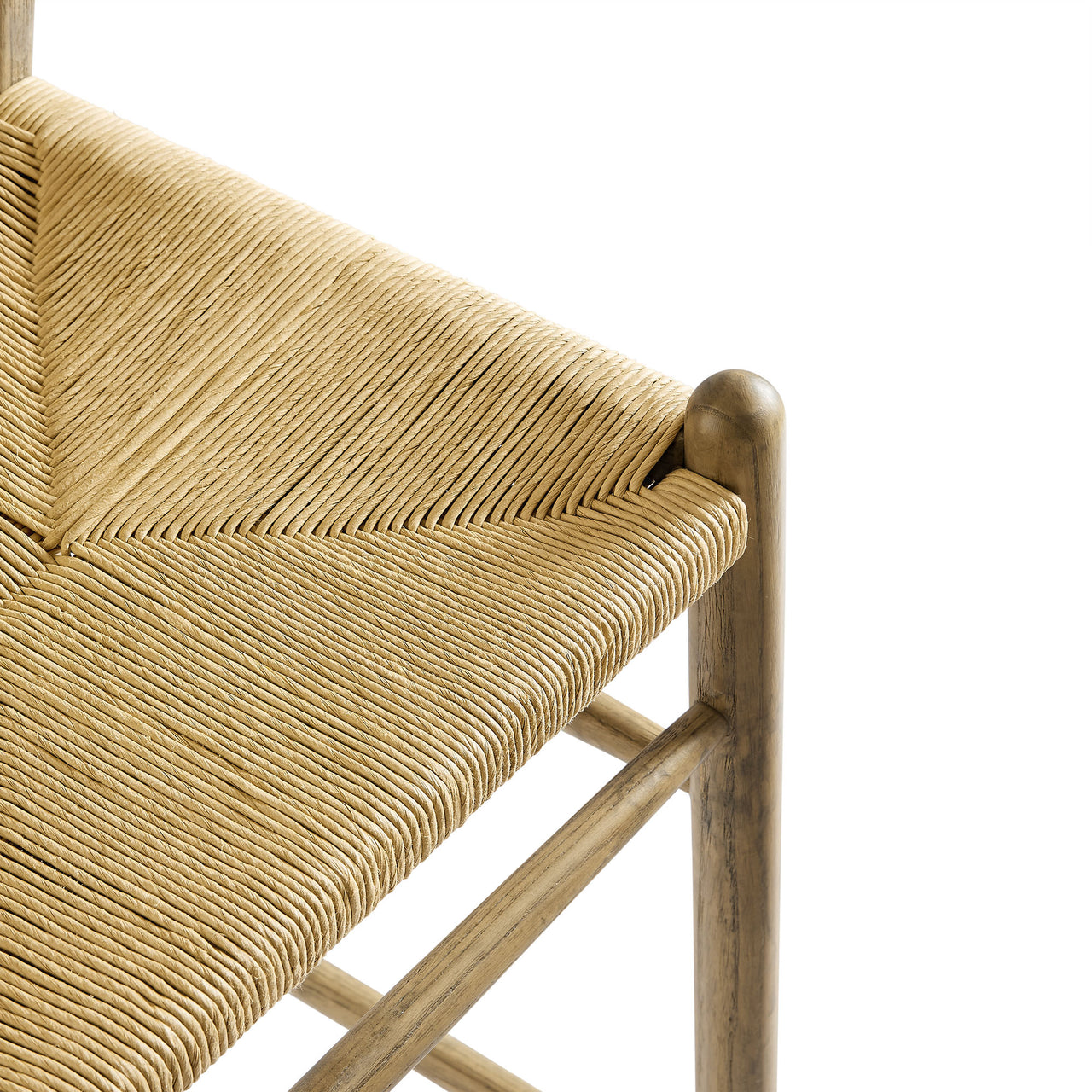 Shaker Wood Bar Stool, Weathered Gray