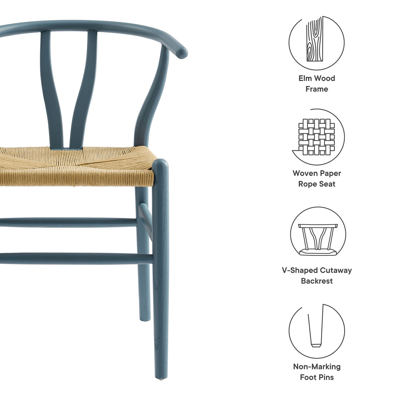 Shaker Dining Chair, Blue