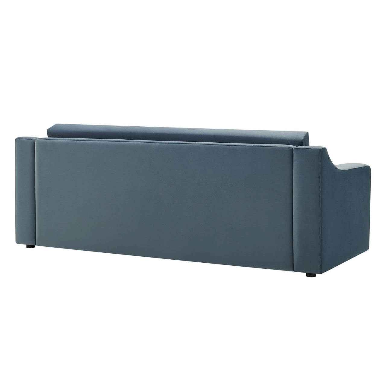 Lioness Upholstered Velvet Sofa, Slate