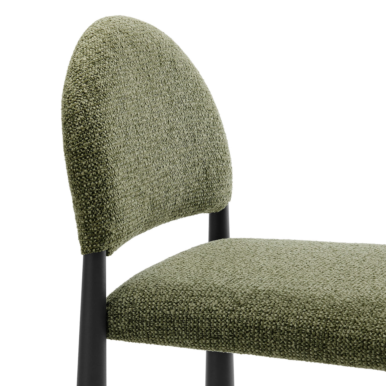 Nali Fabric Counter Stool, Black & Leaf