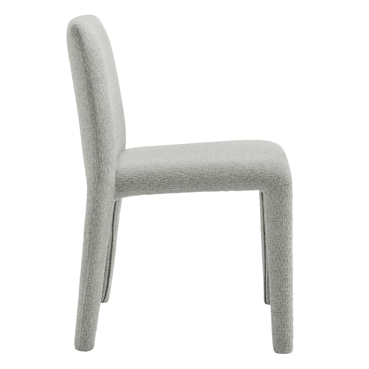 Ruba Fabric Dining Chair, Light Gray